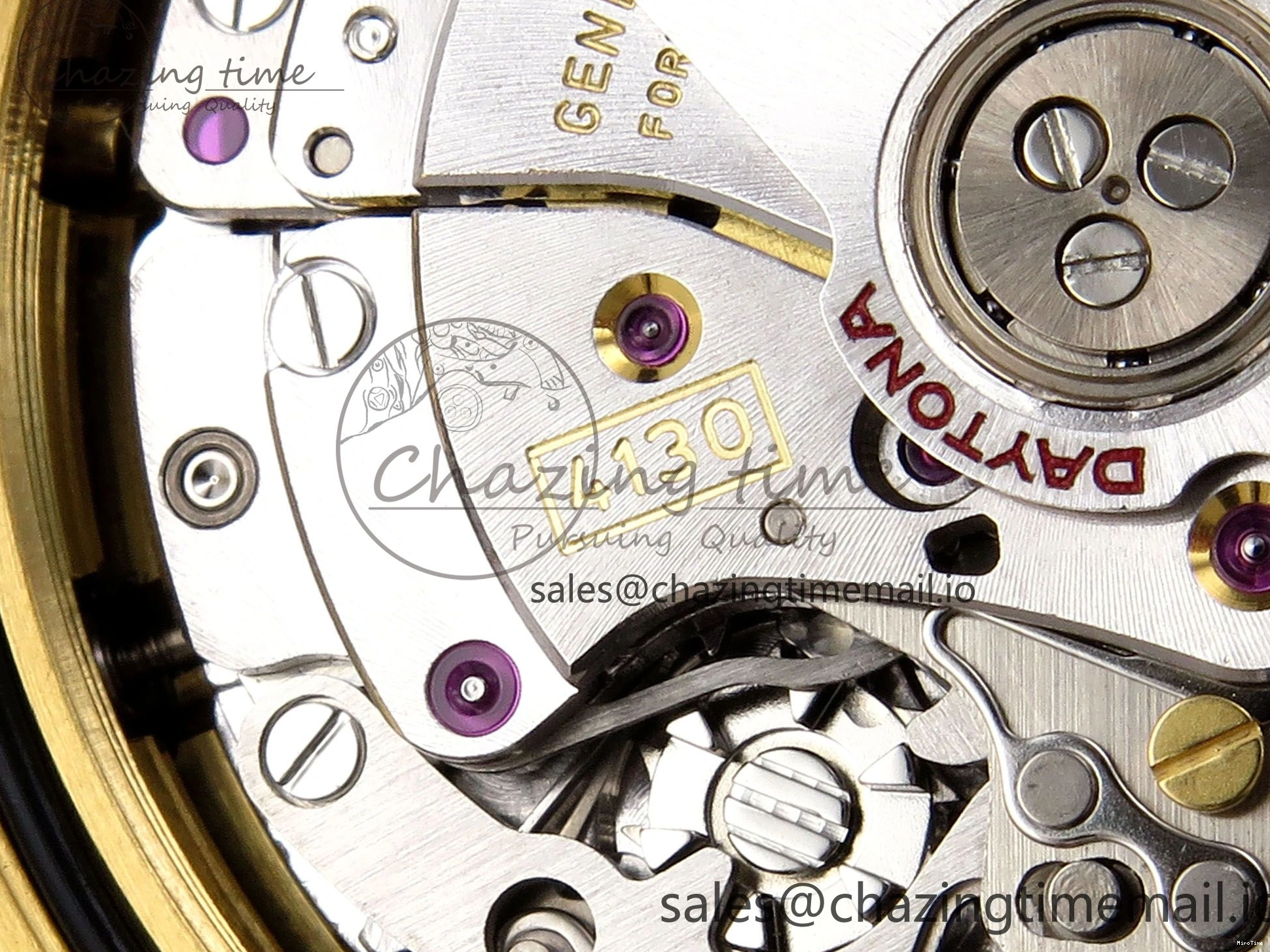 MiroTime 0901 Daytona 116518 VSF 1:1 Best Edition 904L Steel YG Dial on Oysterflex Strap DD Sustainable 1003